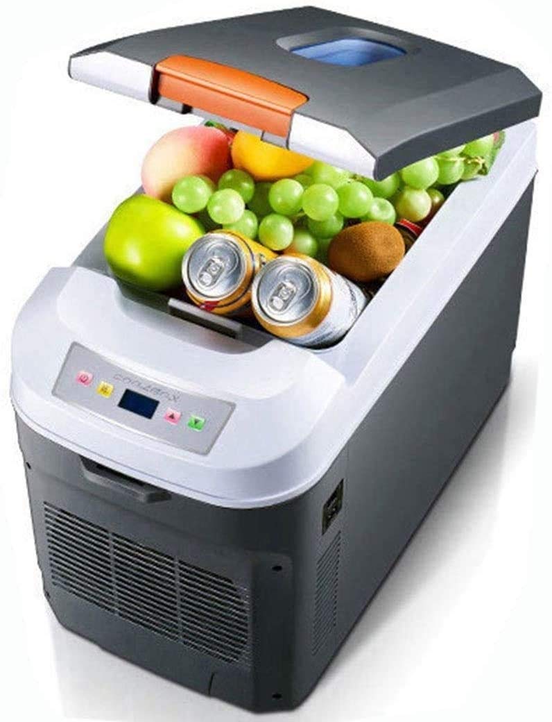 Frigo Portatile Termoelettrico 22L, Frigorifero Elettrico, 12V/24V/220V Funzione Caldo Freddo, Camion Famiglia Auto Camping