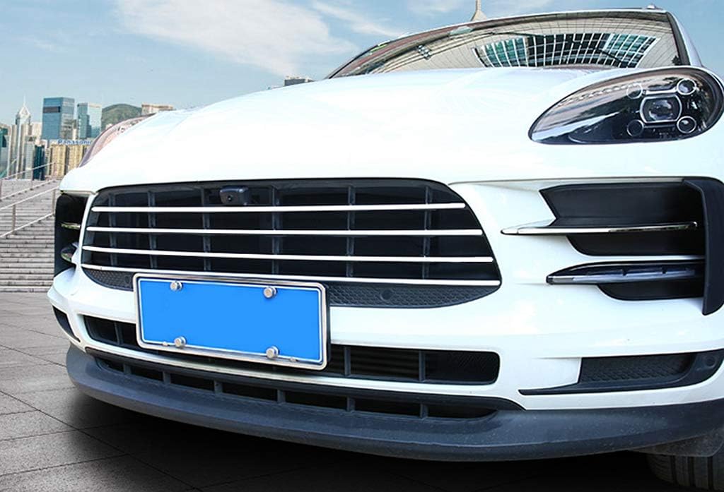 New Protective Front Grille Trims Compatible with Porsche Macan 2018-2020 (Silver)