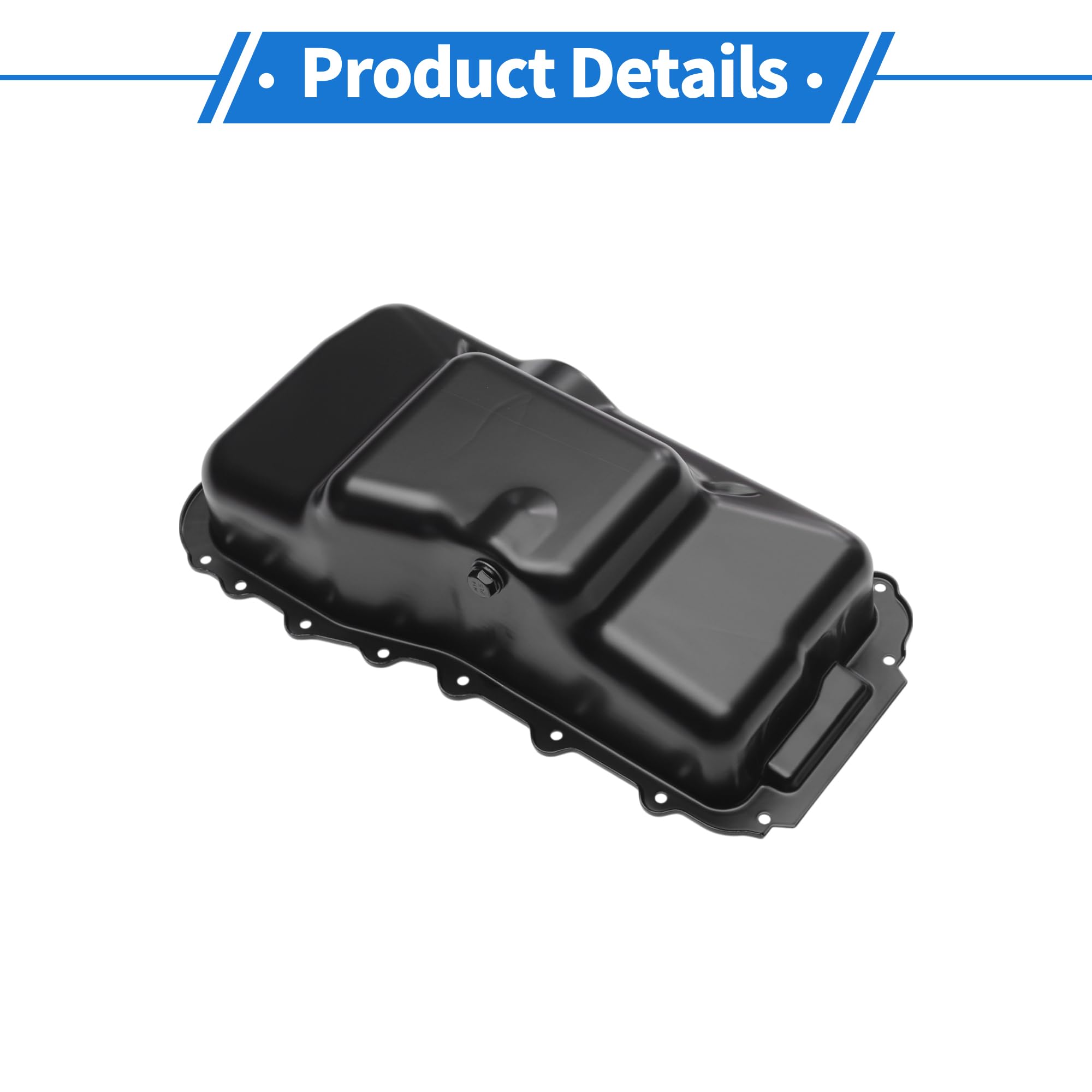 64205/5241062/4448889/4648930AA/4483733AB Coppa dell'olio del motore Coppa dell'olio del per carter cambio per Chrysler Imperial 1990-1991 V6 3.3L Lega di alluminio