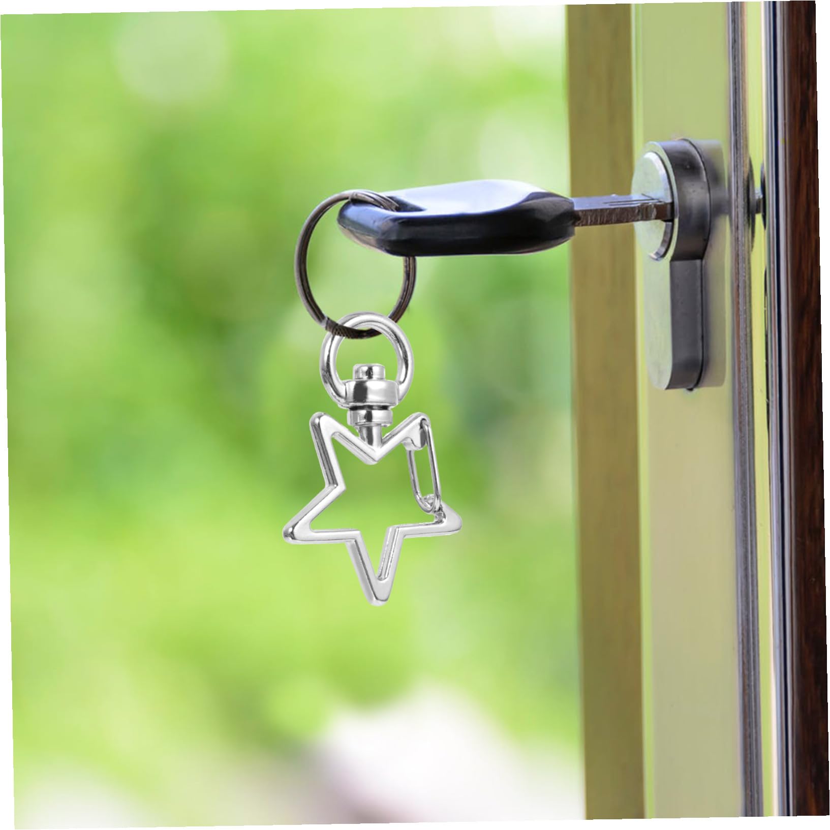 Cierre Giratorio en Forma de Aleación Plata 40 Piezas | Accesorios para Llaveros, Base Giratoria 360°, Decoración para Bolso y Mochila