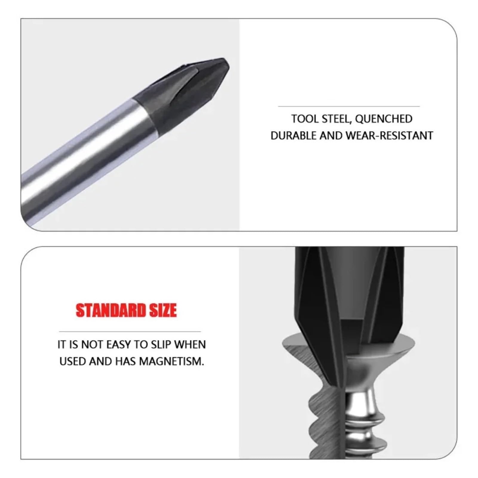 Compatibile con gli strumenti a croce for cacciavite a taglio PH0 PH1 PH2(3x125mm(Slotted)) | 3x125mm(Slotted)
