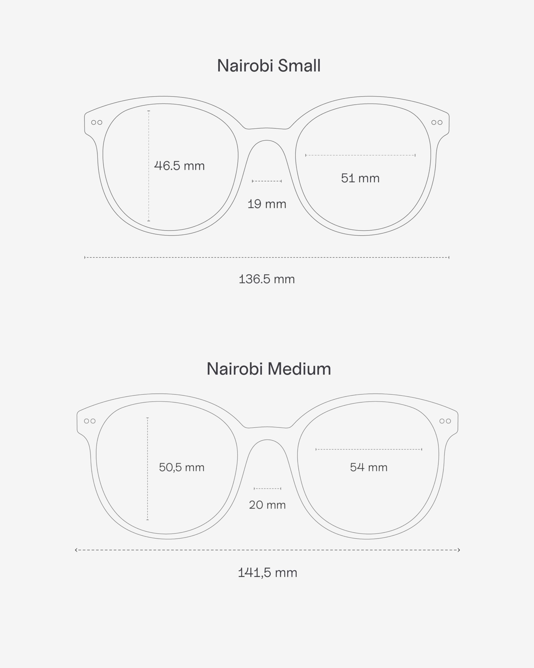 Kapten & Son Sonnenbrille Nairobi & Nairobi Small | Sonnenbrille Damen & Herren mit Sonnen- und UV-Schutz | Stylische, runde Gläserform | Unisex Sunglasses