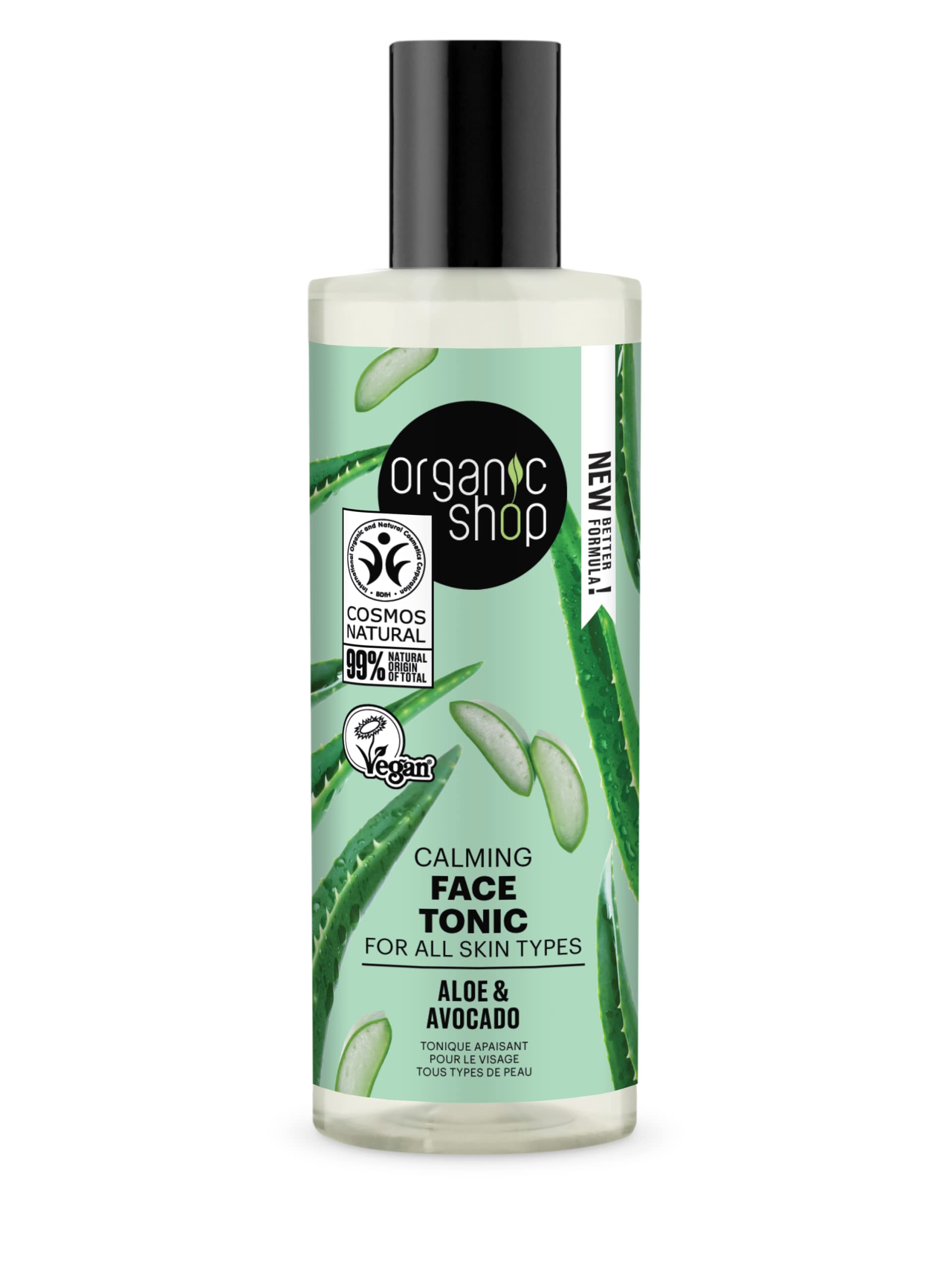 Organic Shop Avocado and Aloe Skincare Calming Face Tonic, 150 ml