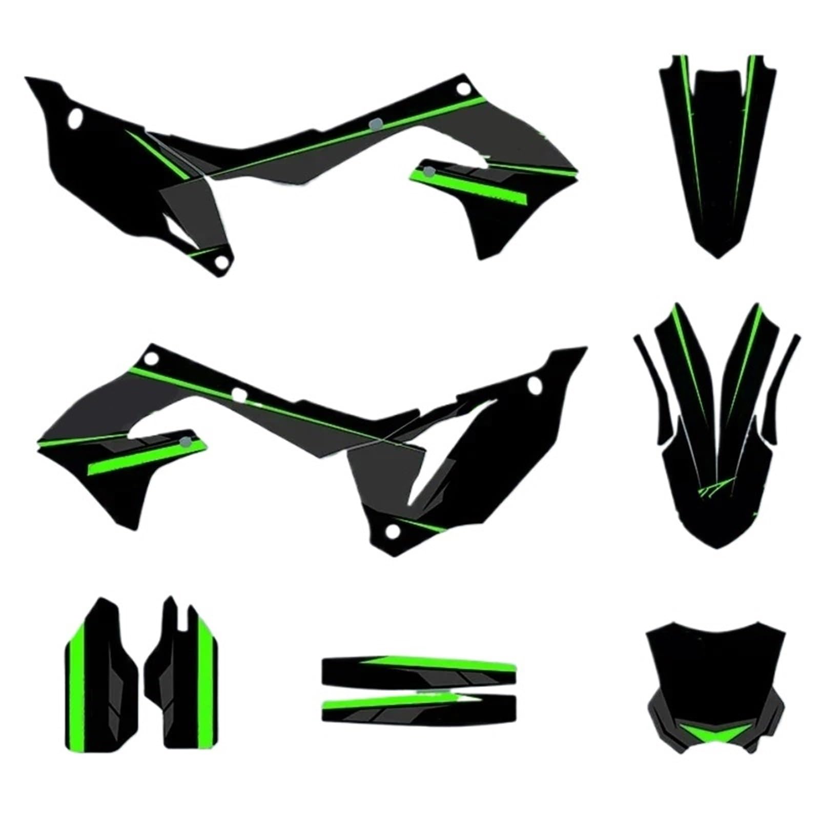 for Kawasaki KX250F 2021-2024 KX450F 2019-2023 Motorcycle Sticker Kit KXF250 KXF450 Graphic Decal KX 250F 450F