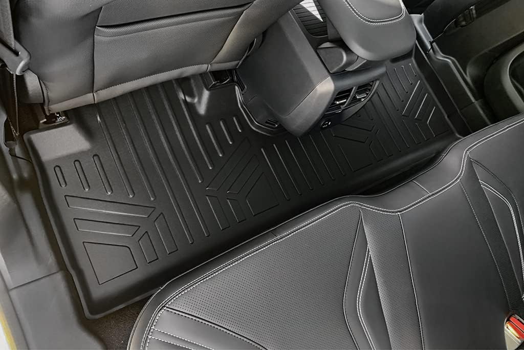 SMARTLINER Custom Fit All Weather 2nd Row Floor Mat Liners Compatible with 2021-2025 Ford Mustang Mach-E