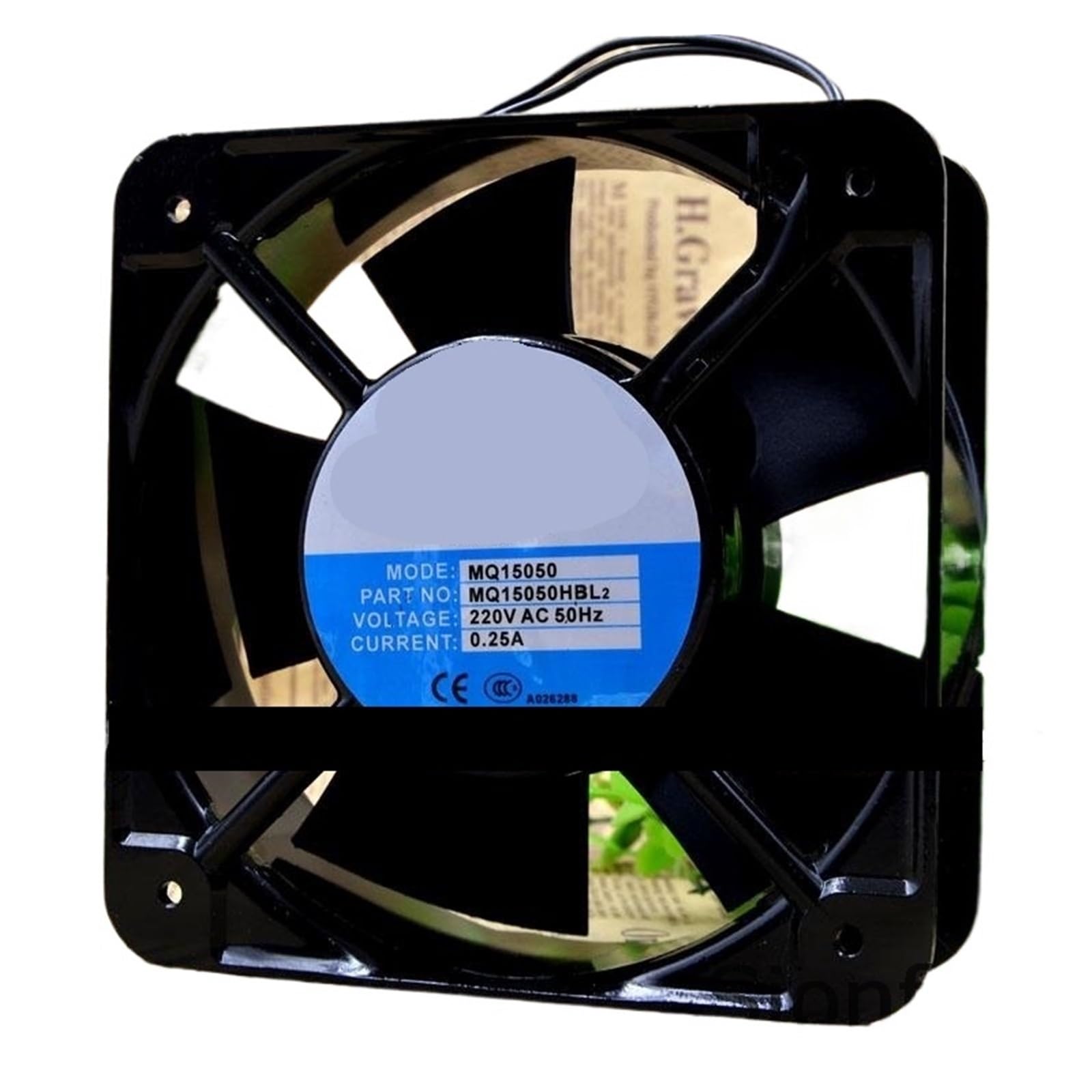 YMUGUEGH MQ15050 HBL2 220V 15CM 0.25A AC cooling fan