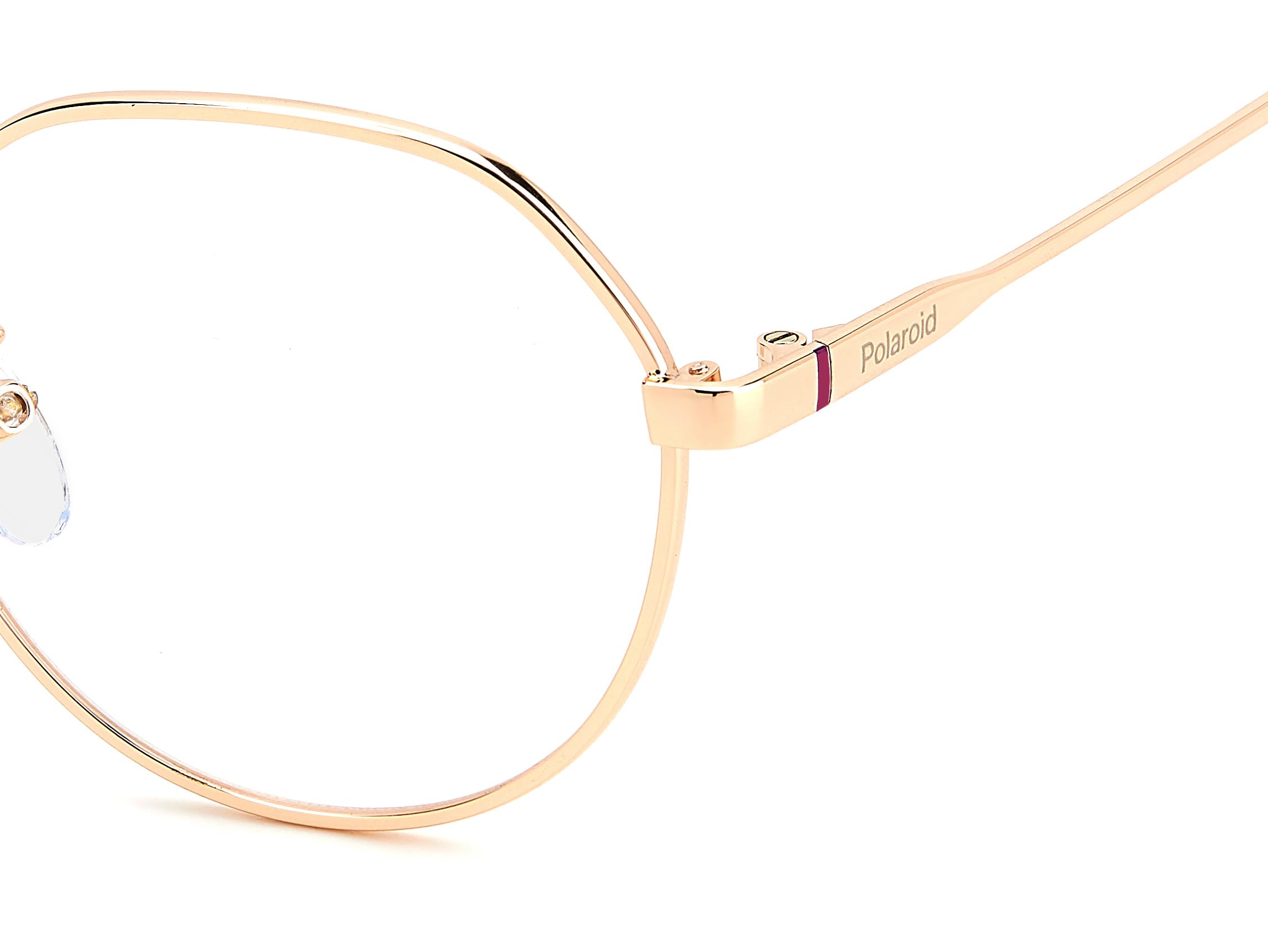 POLAROID Brille mit Sehstärke für Damen optional mit Sonnenbrillentönung oder Blaulichtfilter, Oval, gefertigt aus Glas (inklusive Brillenetui)