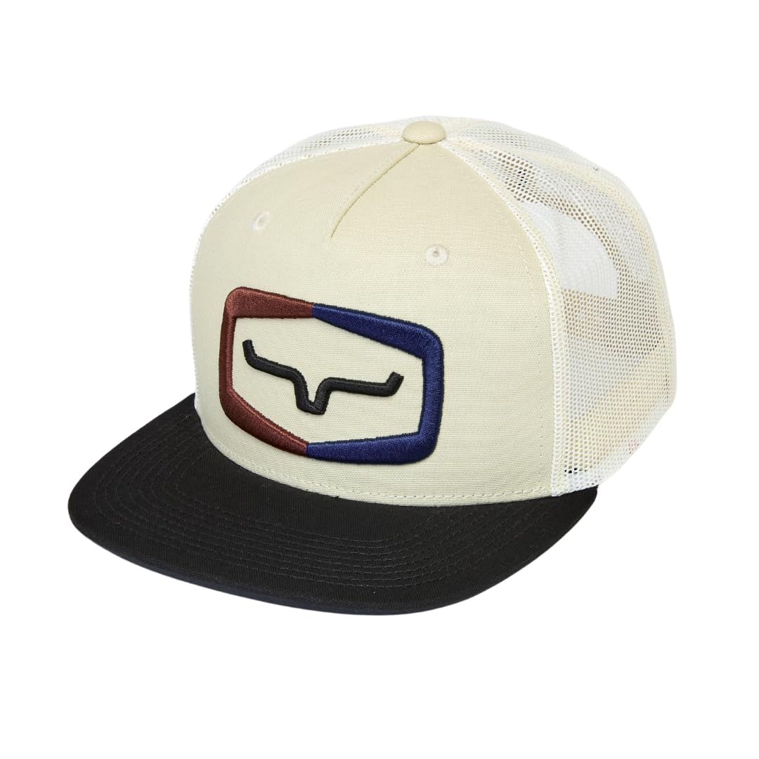 Kimes Ranch Framework High Profile Flat Bill Hat with 3D Embroidery