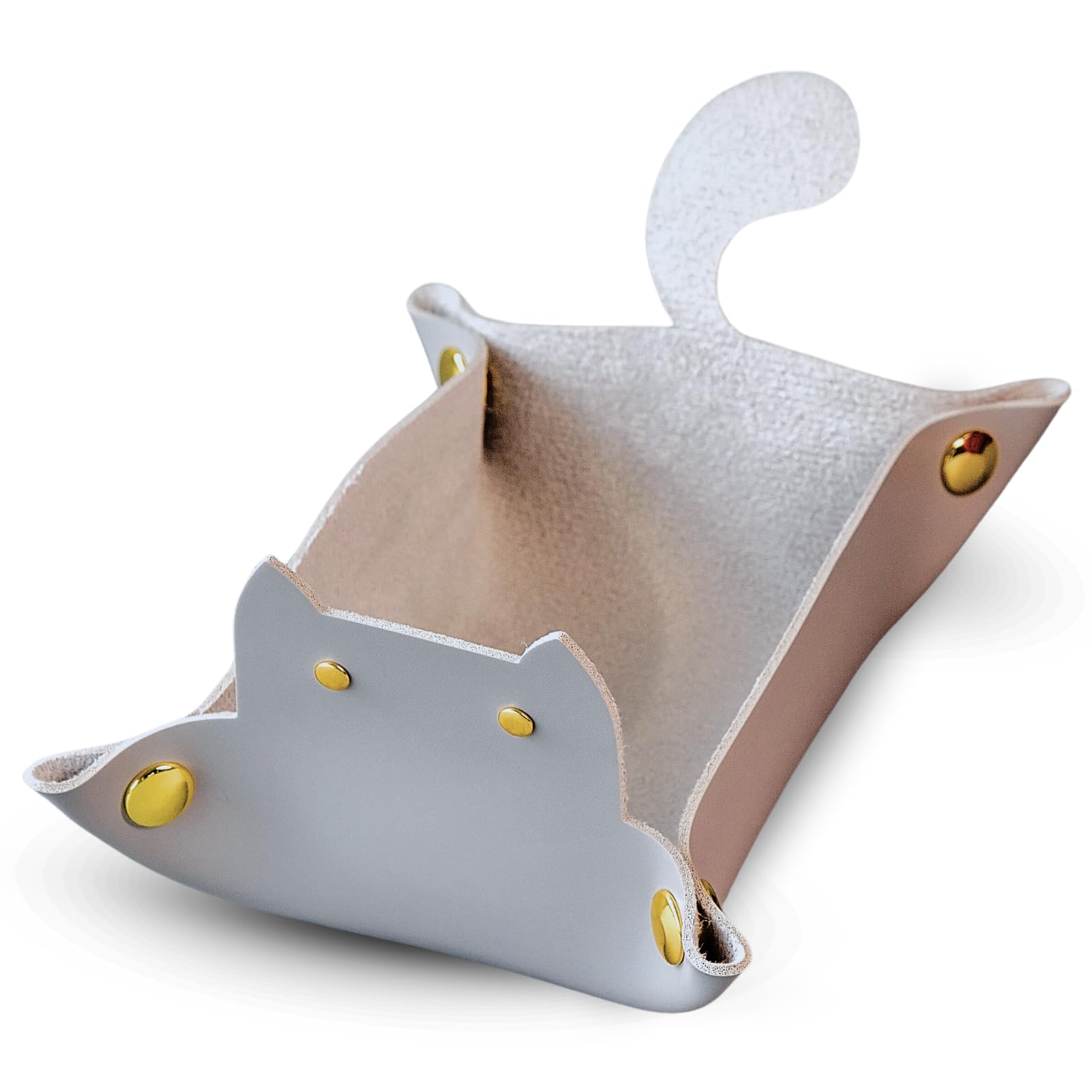 Sage’s Portal Enchanted Cat Dice Tray, Portable Snap Assembly, DND Dice Tray for Dungeons and Dragons RPG Tabletop TTRPG (Gray) — image 1