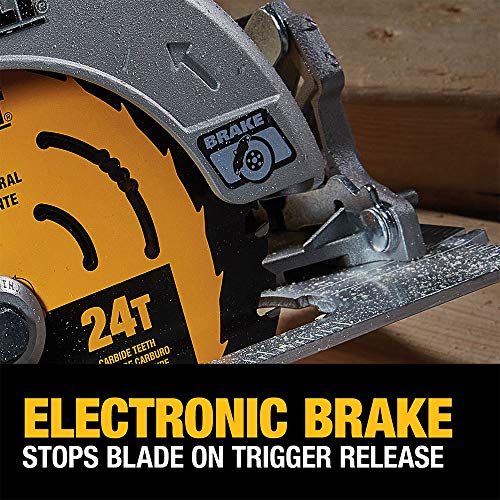 DEWALT FLEXVOLT ADVANTAGE 20V MAX Circular Saw, 7-1/4-Inch, Cordless, Tool Only (DCS573B)