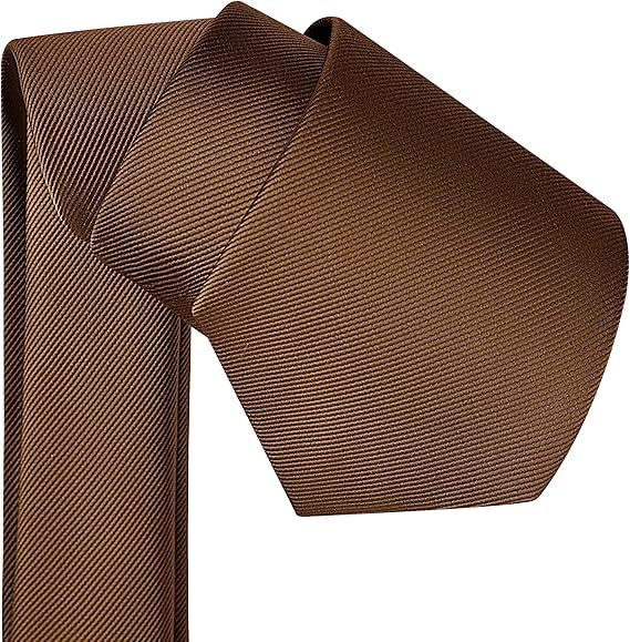 Image of Young Arrow Premium Microfiber Matte Finish Necktie for Men - Solid Formal Tie for Office, Wedding, Party, Groom & Groomsmen