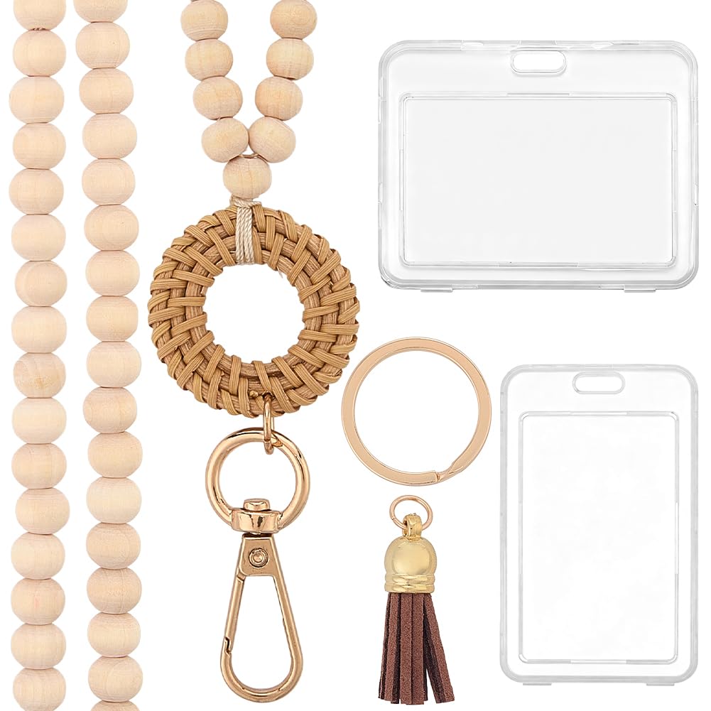 Lanyard de cou craspire en bois pour ne plus perdre vos badges de cartes d'identité