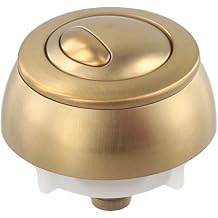 Replacement Dual Flush Button for Siamp for optima 50 Valve, Cable Operated Toilet Push Button for Full and Partial Flush, Easy Installgold