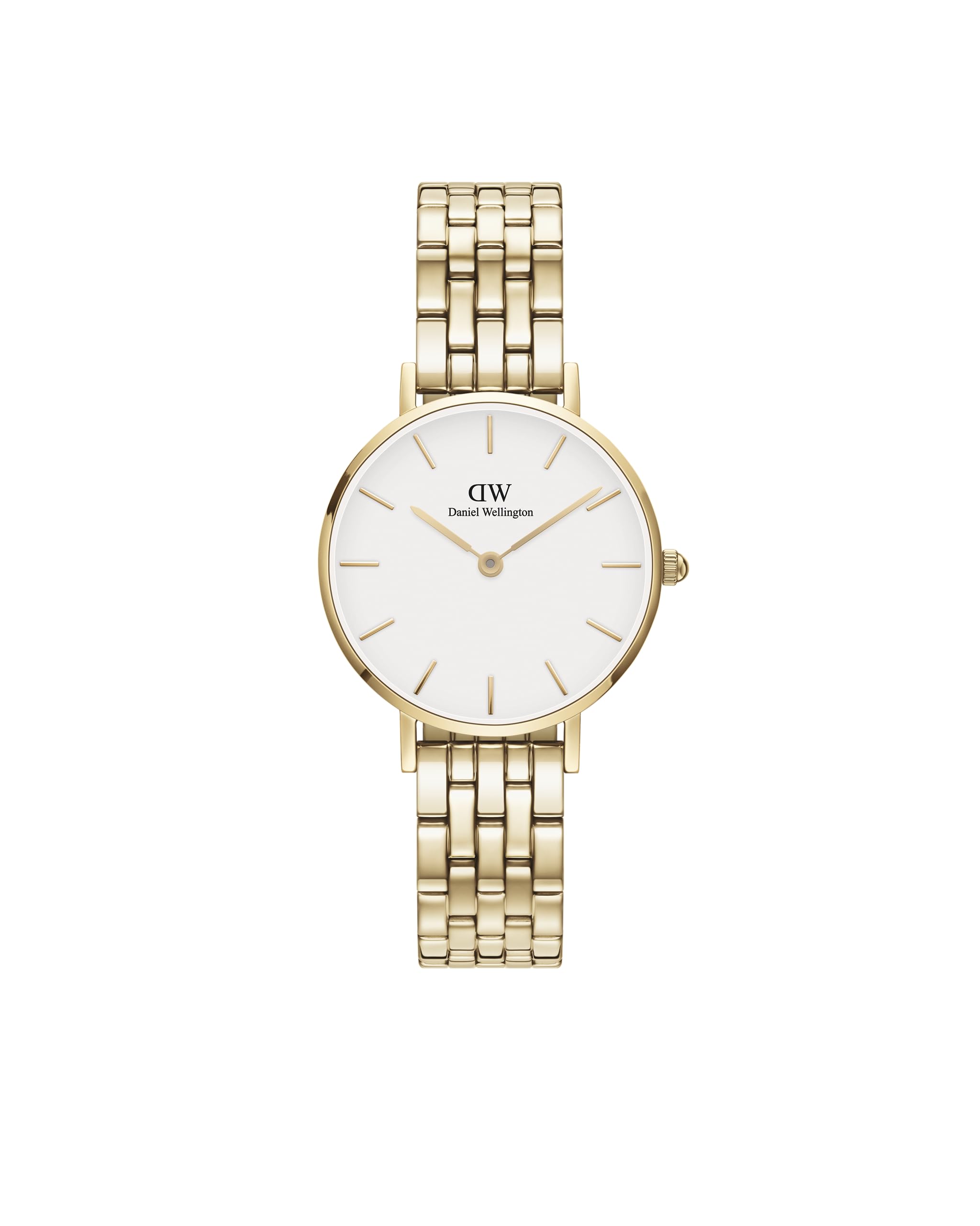 Daniel Wellington Stainless Steel Petite 28 5-Link White Dial Women Analogue Watch, Gold Band (B0BRXPTNF7) Amazon Price History, Amazon Price Tracker
