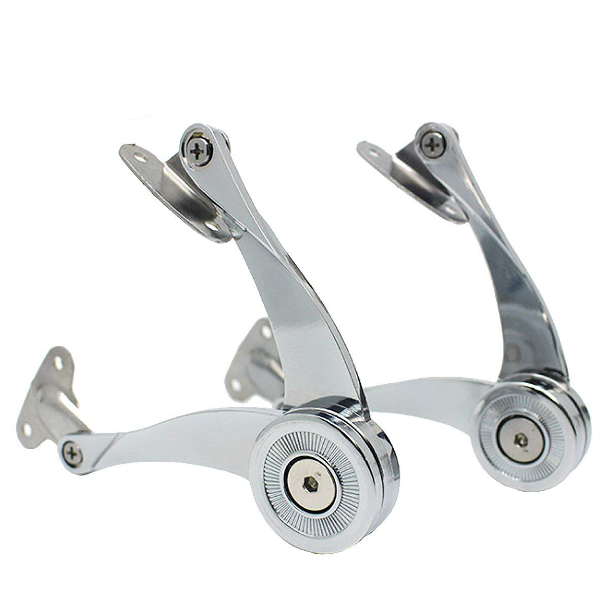 Lot de 2 Charnières de couvercles pliables, amortisseurs à fermeture douce, angles 75, 90, 110 degrés