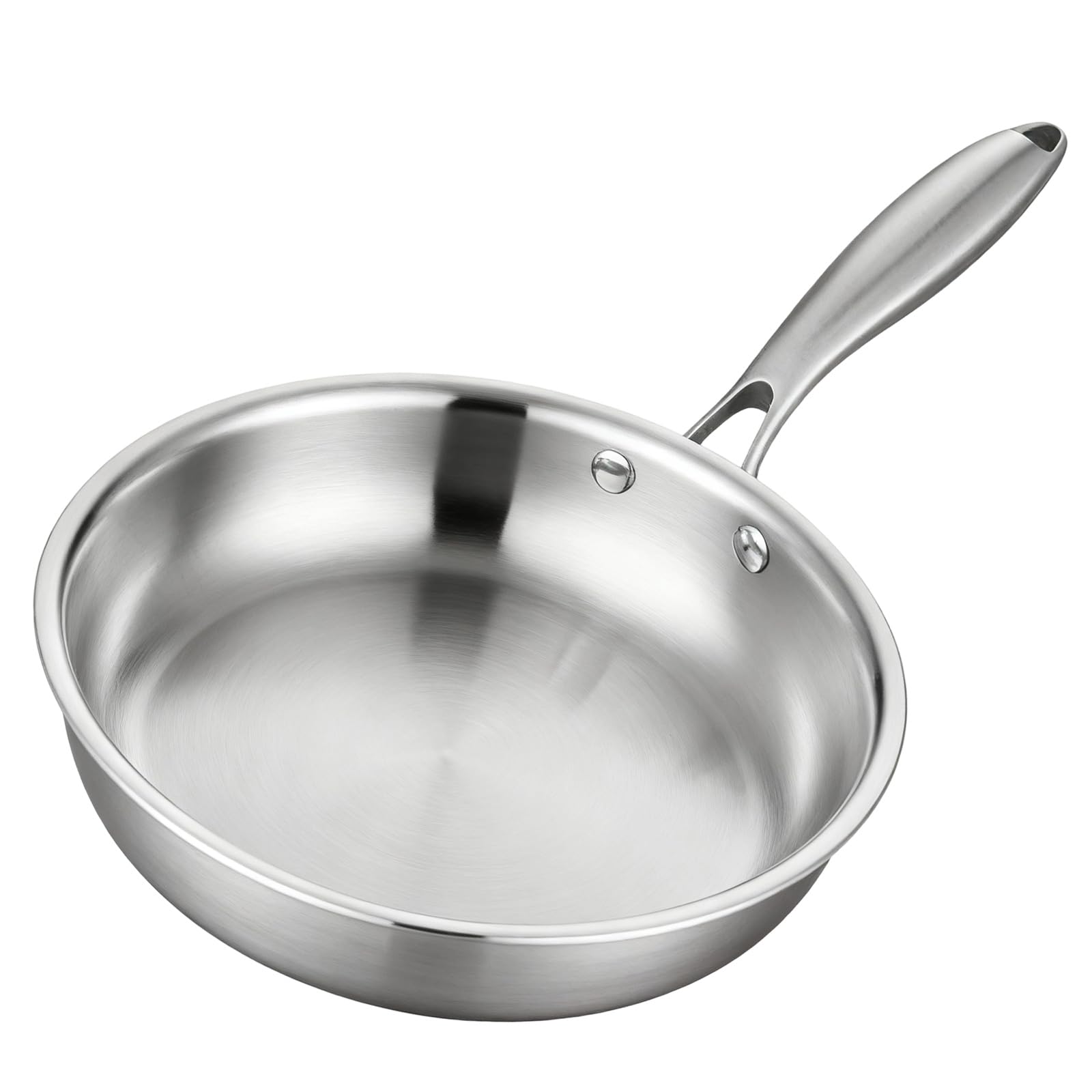 LUCKGONI Professional Stainless Steel Nonstick Frying Pan With Even Heat Distribution Skillets For And Induction Stove