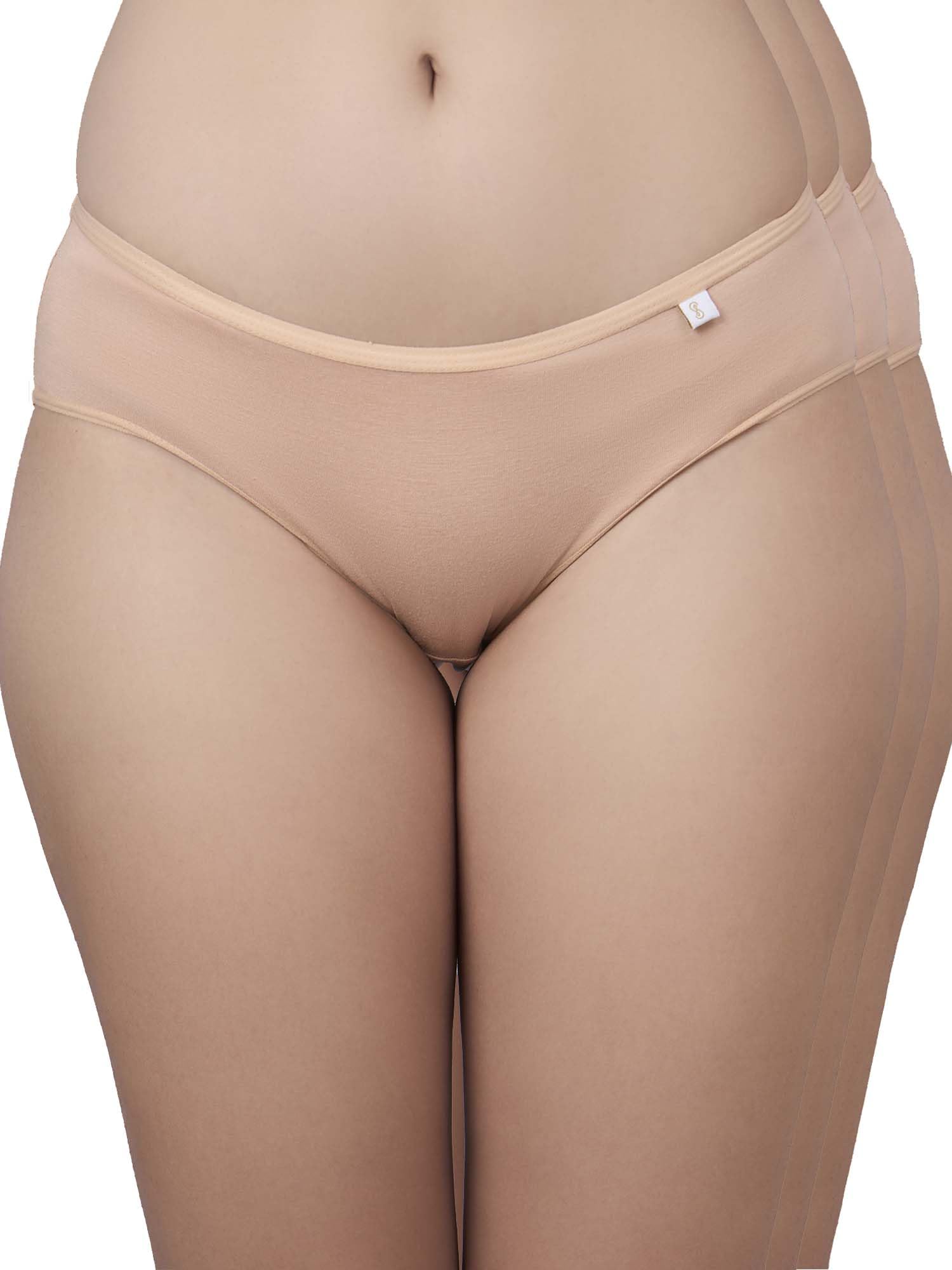 inner sense Bamboo Bikini I Panty Set for Women, Skin, Size XL-picture-43