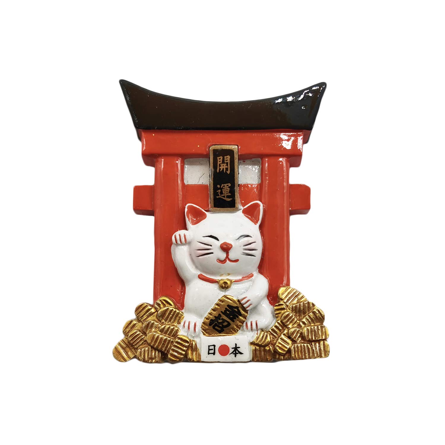 Wedarego Japan Shrine 3D Lucky Cat Refrigerator Magnet Travel Sticker Souvenirs,Home & Kitchen Decoration Japan Fridge Magnet From China