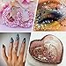 Estanoite 24 Color Sequins & Fine Glitter Mix - Holographic Glitter Flakes for Face, Body, Eye, Hair & Nail Art