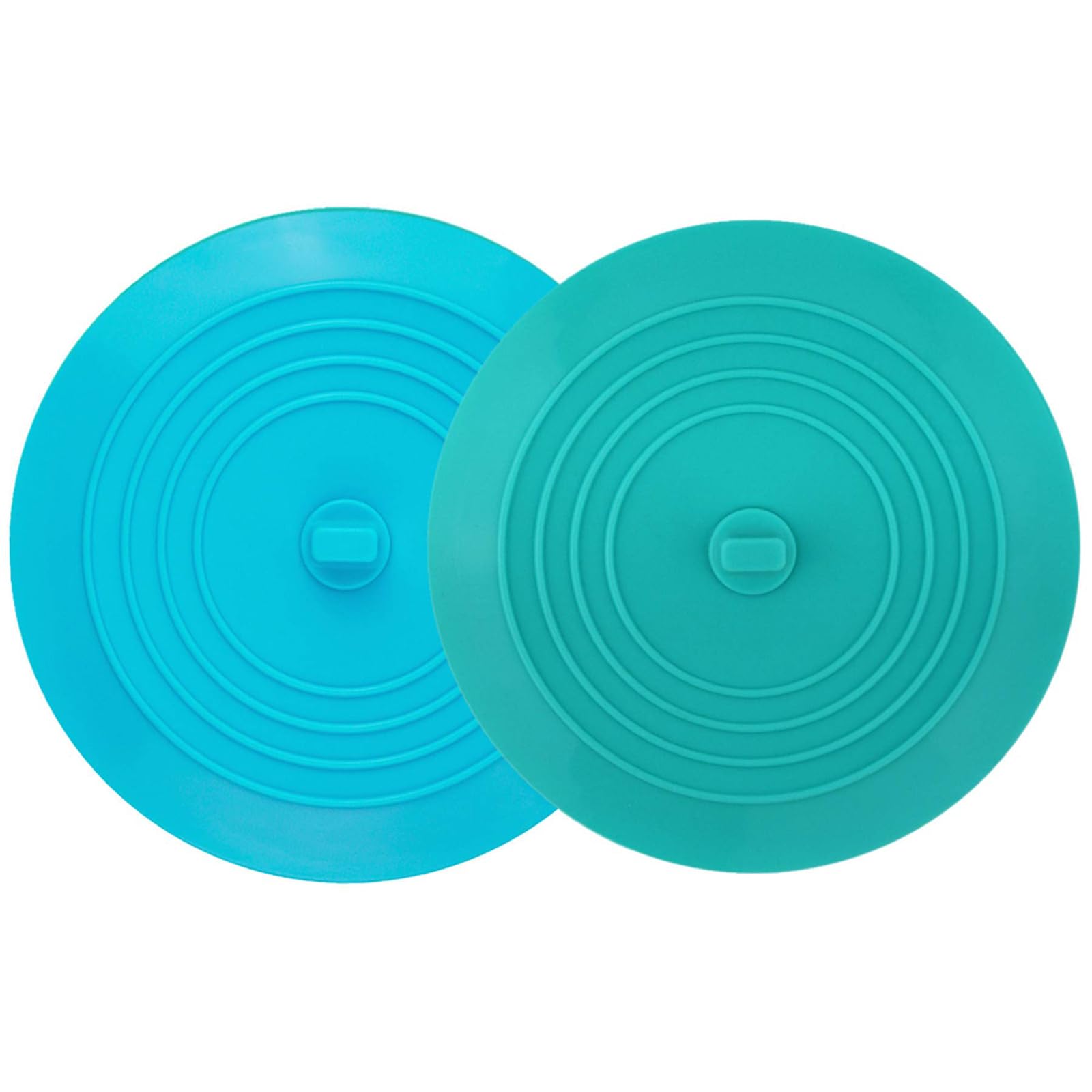 2 Pack Drainage Cover, Sink Water Stopper for Bathroom and Kitchen, Adsorption Bathtub Drain Cover, 6 in in Green and Blue, Home Accessories