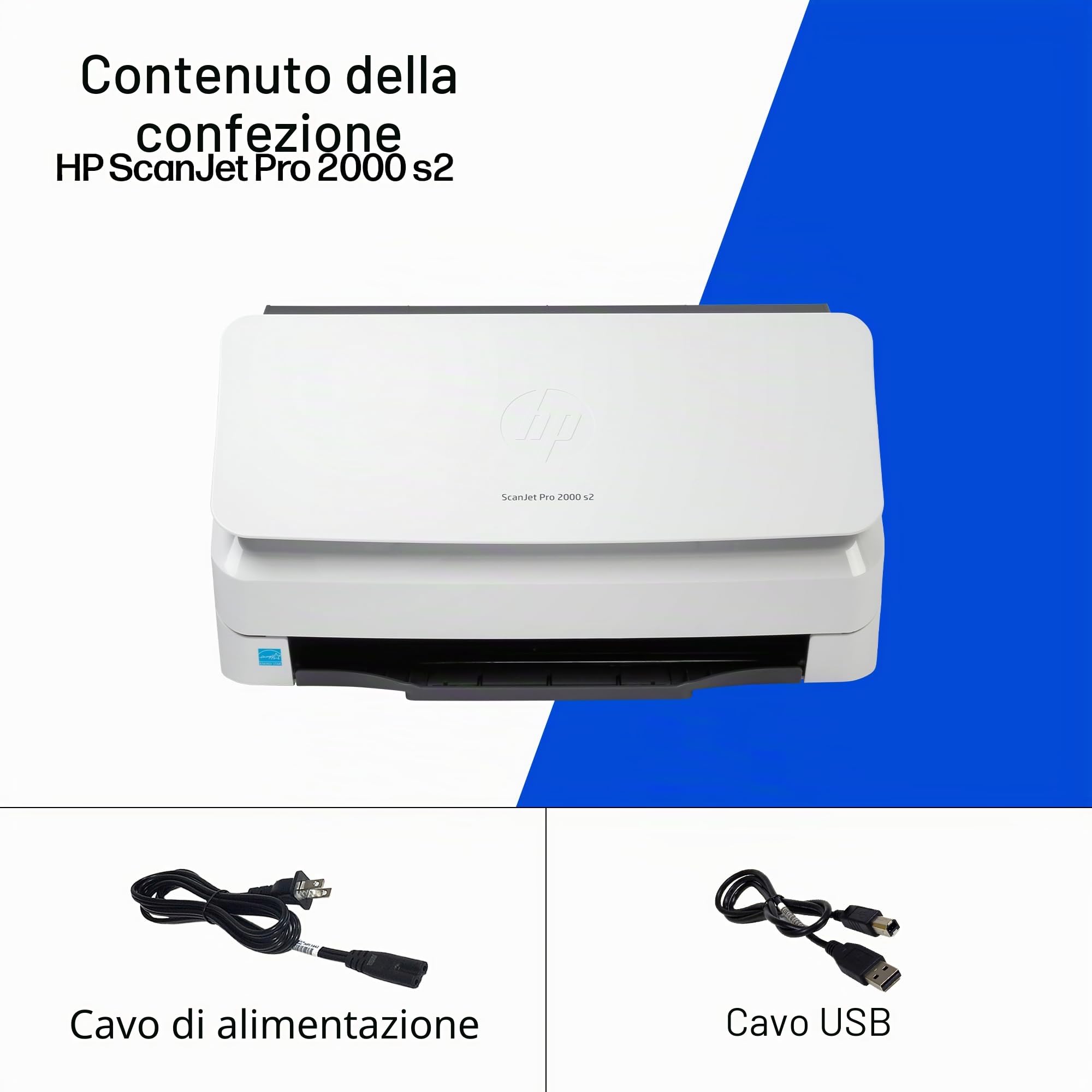 HP Scanjet Pro 2000 s2 Sheet-Feed - Scanner documenti - Dispositivo desktop - USB 3.0