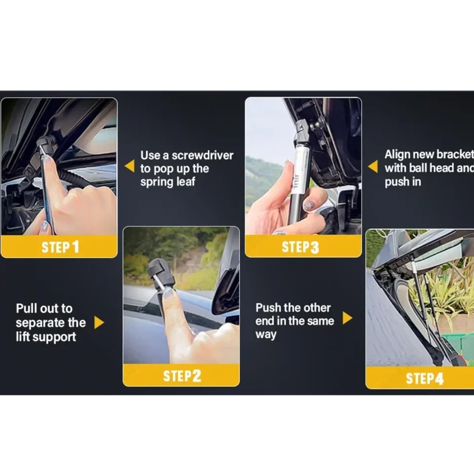 supporto cofano post Auto Elettrica Portellone Asta Supporto Puntone Posteriore Sostituire Gli Accessori 5NA827851A Compatibile Con RSQ8 SQ8 Q8 2019 2020 2021 2022 2023(1 pcs)