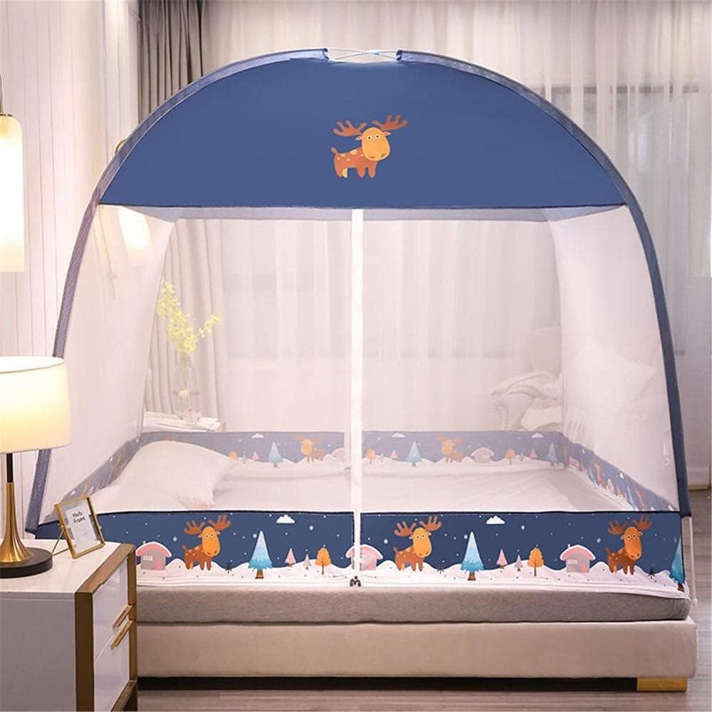 Moustiquaire de lit pliable pour stopper les piqûres de moustiques la nuit