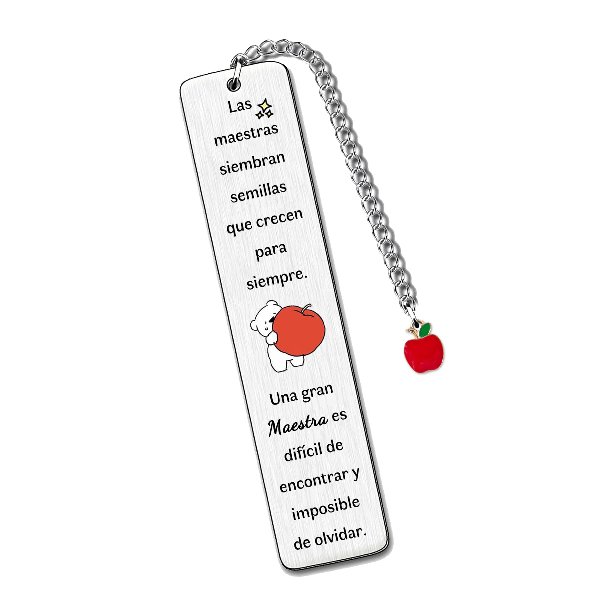 Marcadores de Libro Maestros Regalo Mujer Accesorio Gracias Recuerdo Cumpleaños Jubilación Navidad