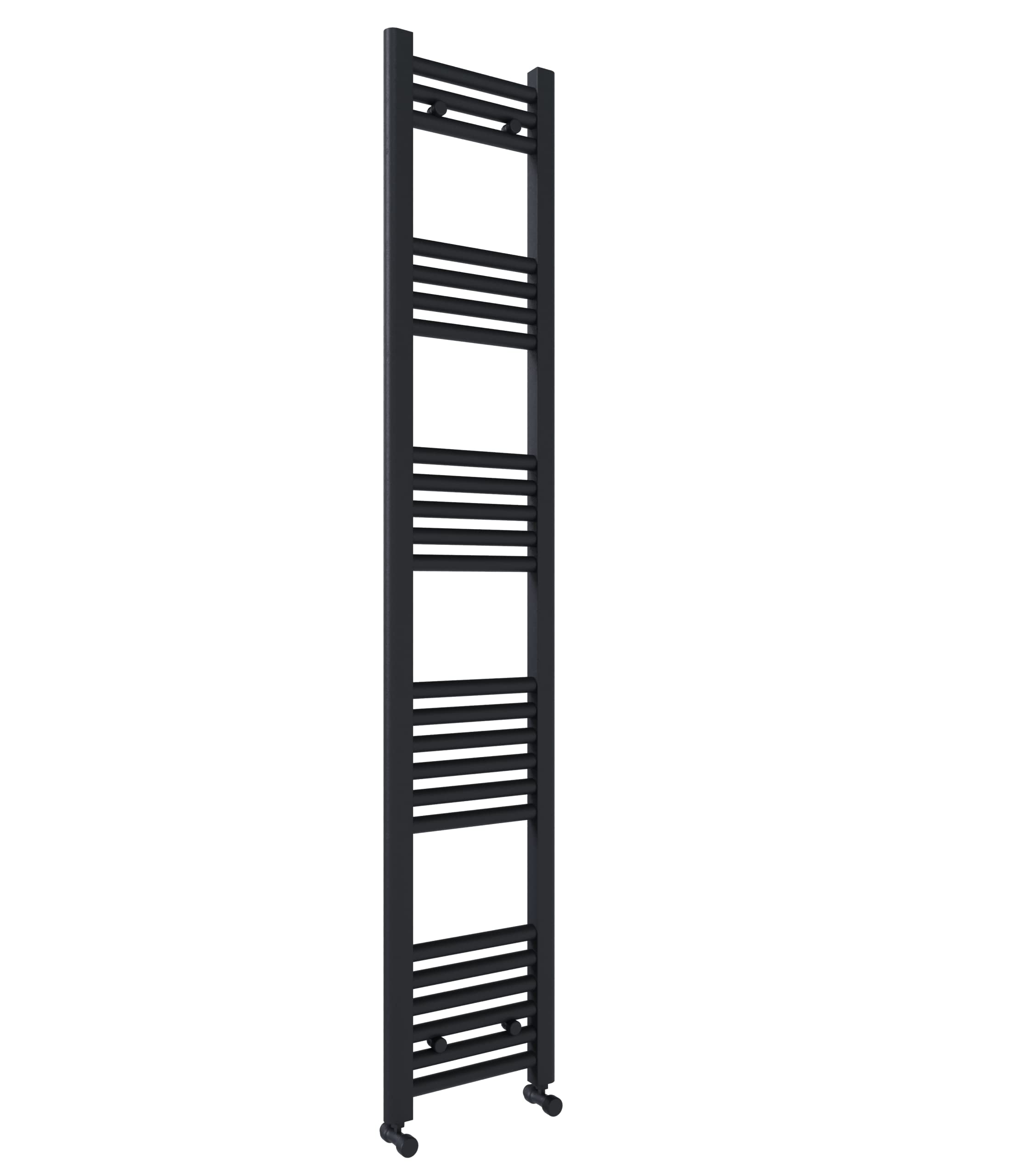 lauenberg 300x1600mm Towel Warmer Flat, Wall Mounted Matte Anthracite Plated Steel Bathroom Towel Rail Radiator, Suitable for Central Heating, Electric and Dual Fuel