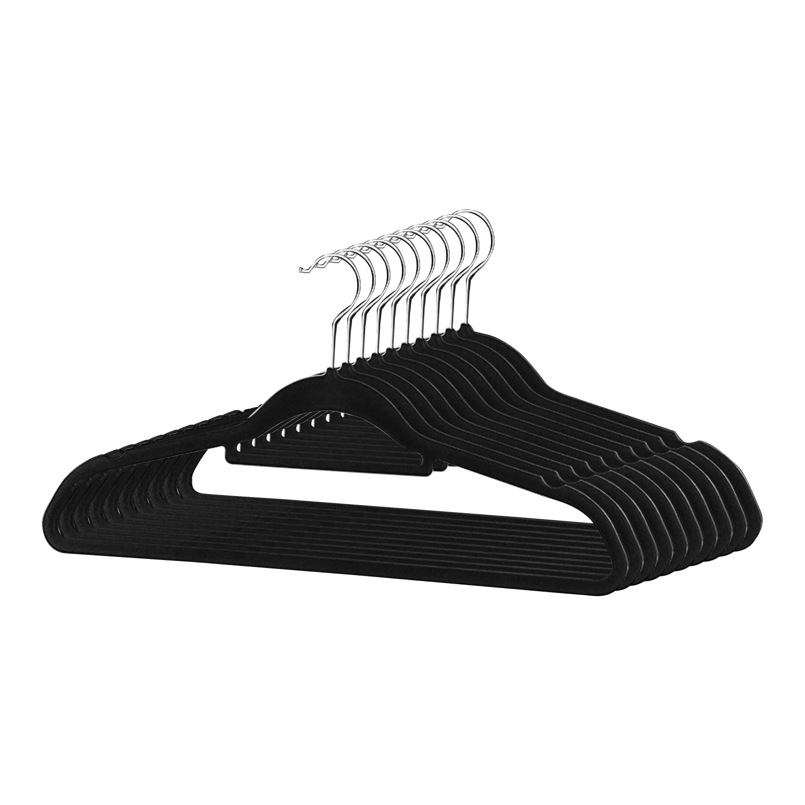 10Pcs Non Slip Clothes Hangers Rotatable Anti-Slip Laundry Hanger Supplies for Bedroom Dormitory Closet Wardrobe Closet Clothes Hangers Rack