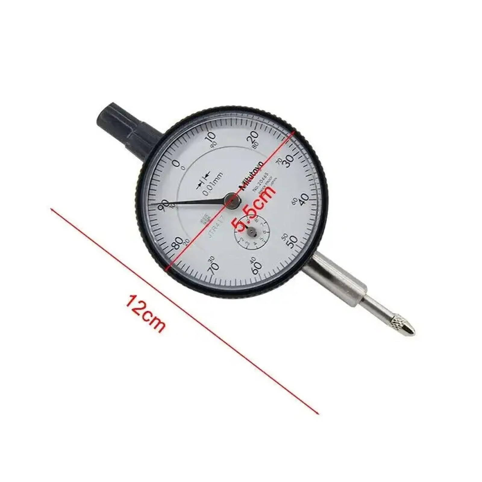 Cyfrowy czujnik zegarowy, Czujnik zegarowy Digimatic Dokładność 0,01 mm Zakres 10 Pręt pomiarowy 2–6 cali
