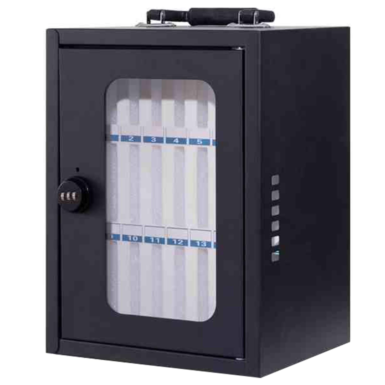 Black Steel Le Phone Sto Cabinet Wall Mounted & Portable With 48 Bit Combinat Lock Secure Staff Le Phone Locker For Offices & Schools,Black Combination Lock-24-Bit,Black Combination Lock-24-bit