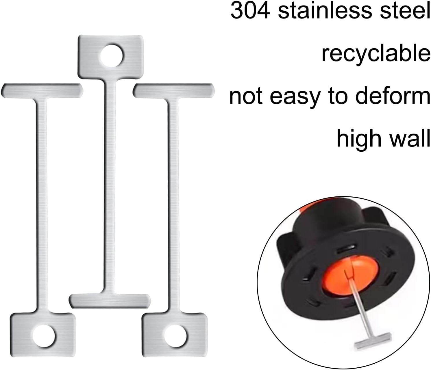 200 Pcs 1.5mm 1/16" Replacement Steel Needles for Flooring Wall Tile Leveling System, Leveler Replaceable Pin Reusable Spare Steel Pin Tiling Construction Tools for Builing Walls & Floors : Tools & Home Improvement