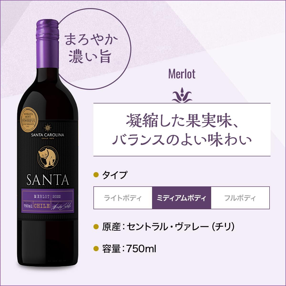 Amazon.co.jp: Chile Wine Santa by Santa Carolina Merlot/Cabernet