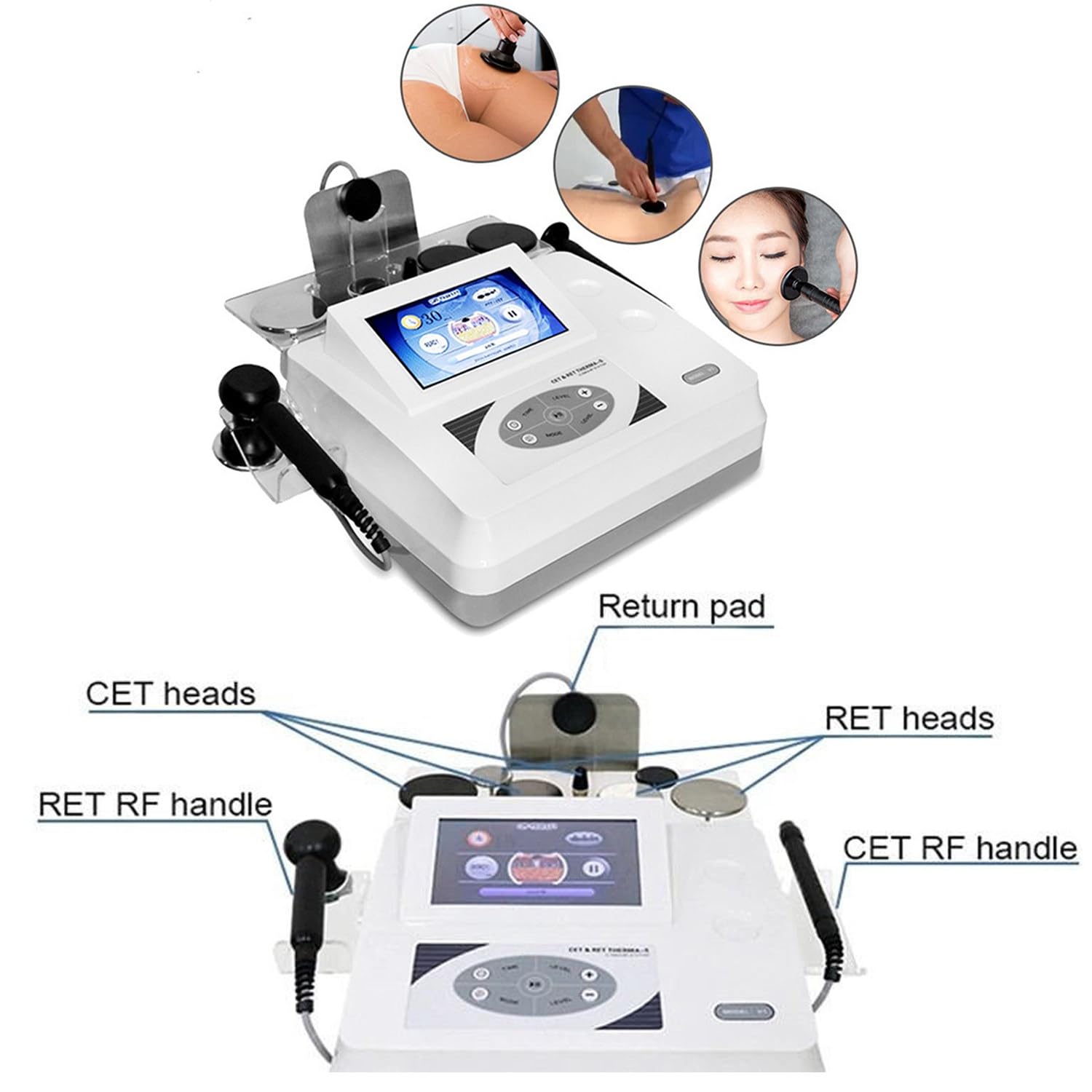 Tecarterapia Fisioterapia Attrezzature Spa, Rassodamento della Pelle E Antidolorifico Cura Profonda Macchina per Dimagrire E Dimagrimento, Modellamento del Corpo + Assistenza Sanitaria