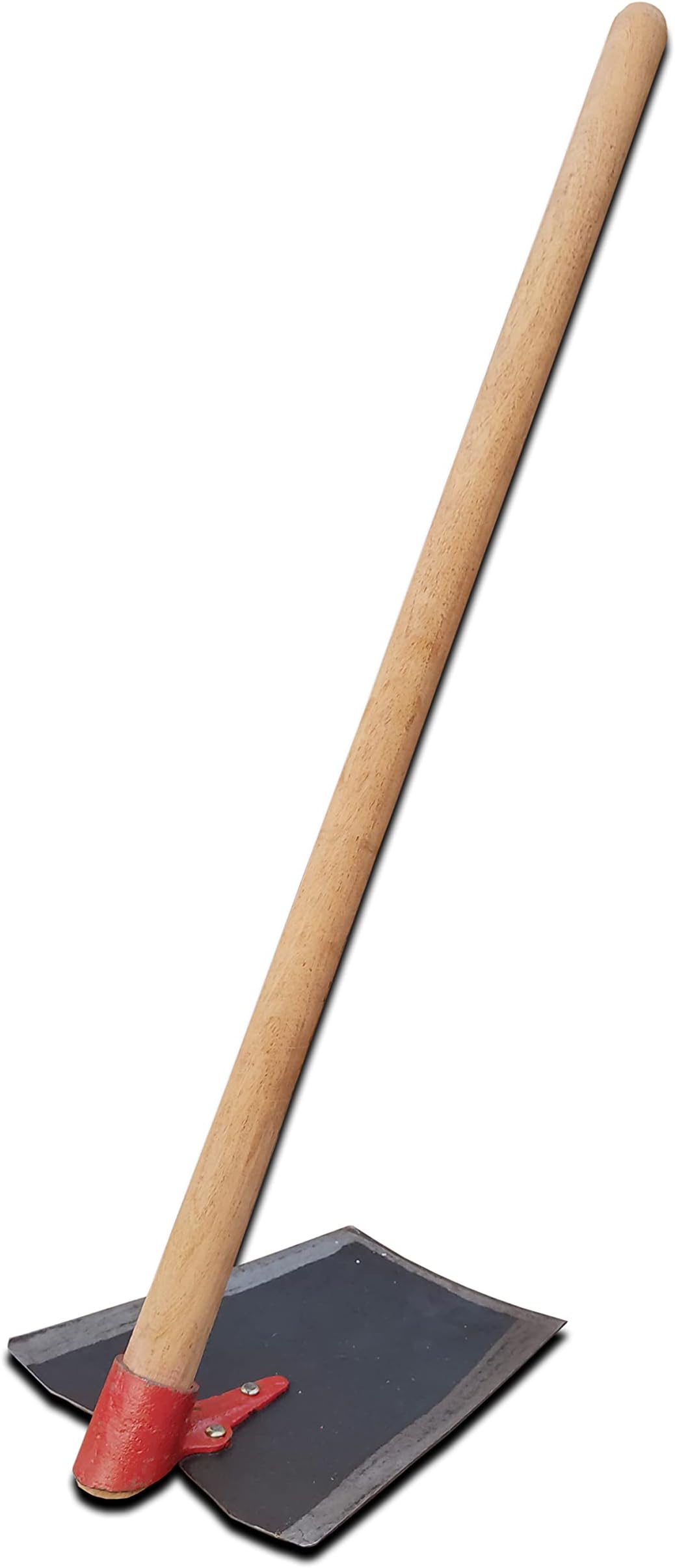 Iron Spade (Kassi, Hoe, Shovel) with 36-Inch Sturdy Wooden Handle – Heavy-Duty 7" x 10" Steel Bladee for Gardening, Farming, and Landscaping – Perfect for Digging, Weeding, Tilling, and Soil