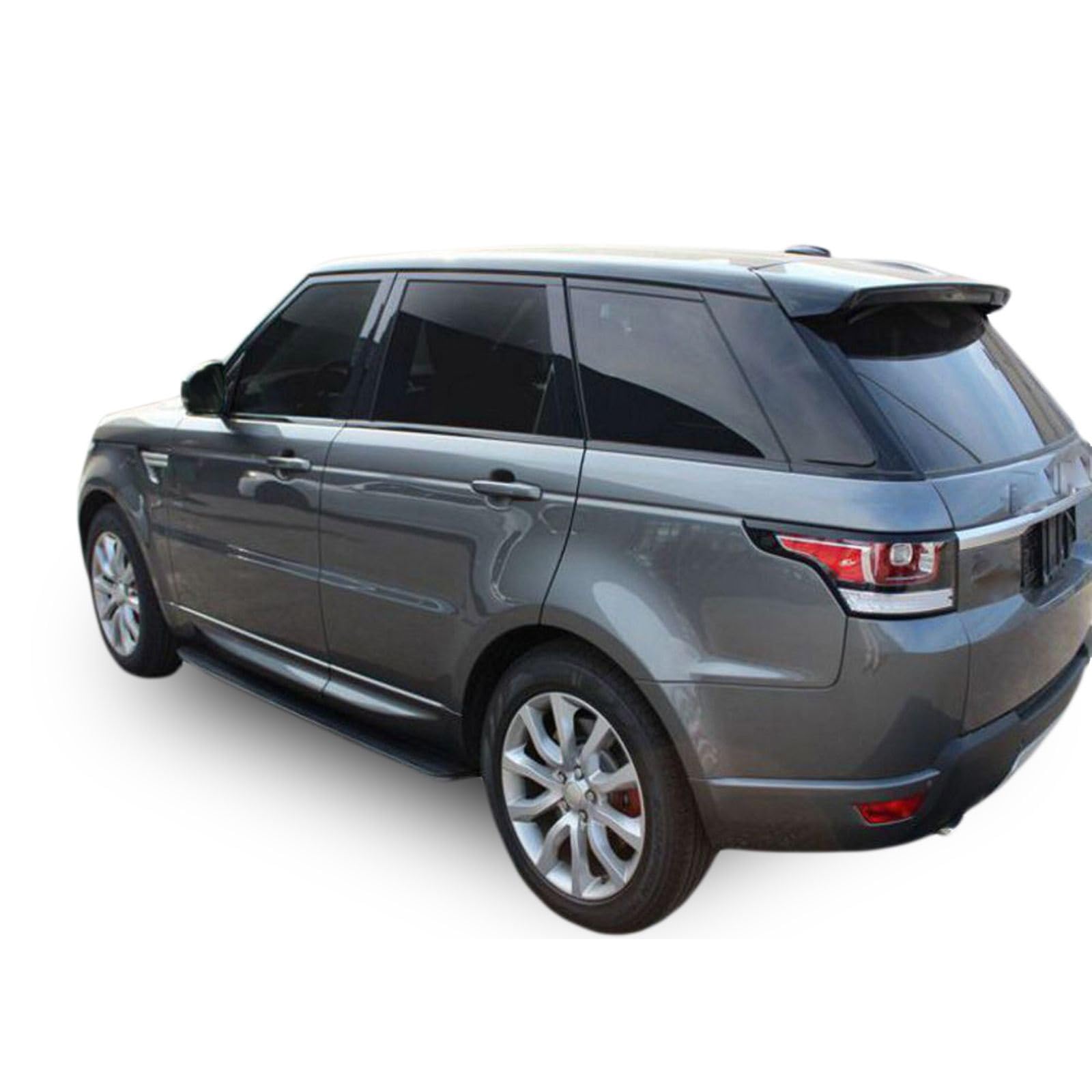 J&J AUTOMOTIVE Pedane Laterali per Land Rover Range Sport 2012-2023, Sottoporta Minigonne in Alluminio e Plastica ABS, Set Completo con Materiale di Montaggio Incluso