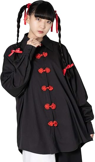 Amazon エーシーディーシーラグ ボタンチャイナ シャツ 長袖 Acdc Rag 病みかわいい 原宿系 ファッション レディース シャツ ブラウス 通販 Amazon エーシーディーシーラグ ボタンチャイナ シャツ 長袖 Acdc Rag 病みかわいい 原宿系 ファッション レディース シャツ ブラウス 通販