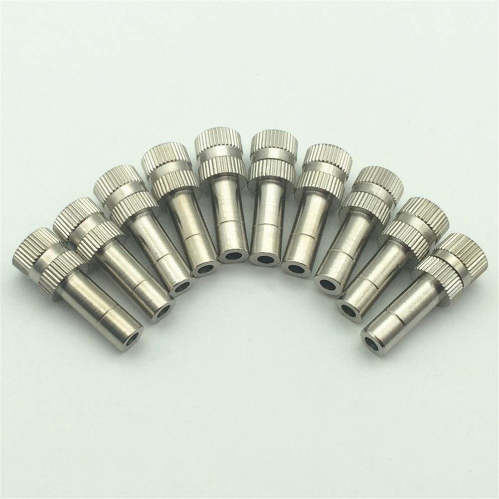 Ugelli nebulizzati in ottone da 50 pezzi 0,1-0,6 mm for l'umidificazione del giardino con controllo del raffreddamento esterno(0.6mm)