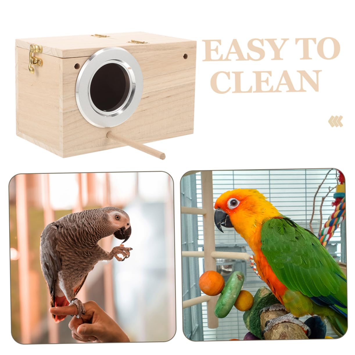 Abaodam Nichoir pour Perroquet Et Perruche Nid Oiseau Nichoir Suspendu pour Jardin Et Balcon
