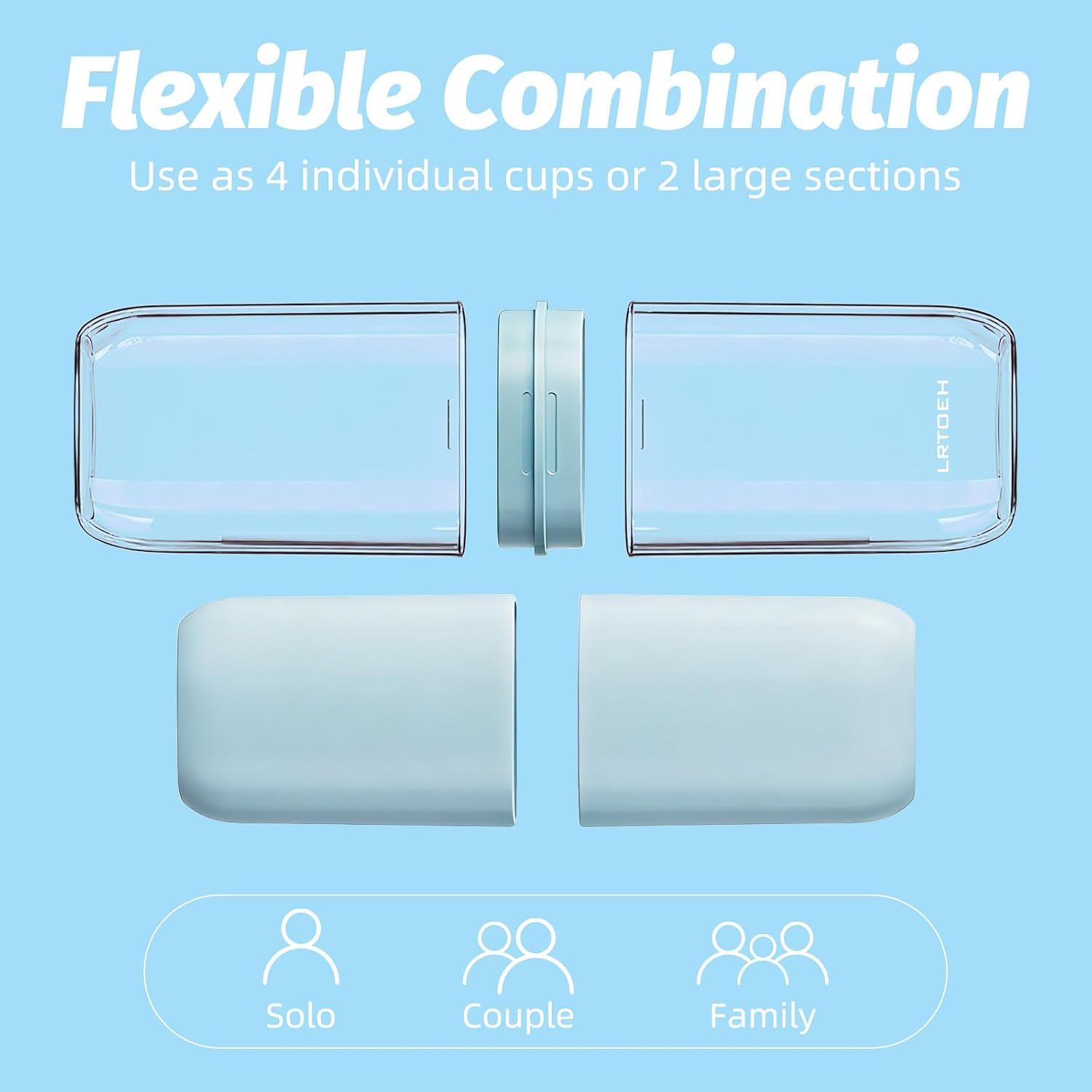 4-in-1 Toothbrush Travel Cup, Portable Toothbrush Container
