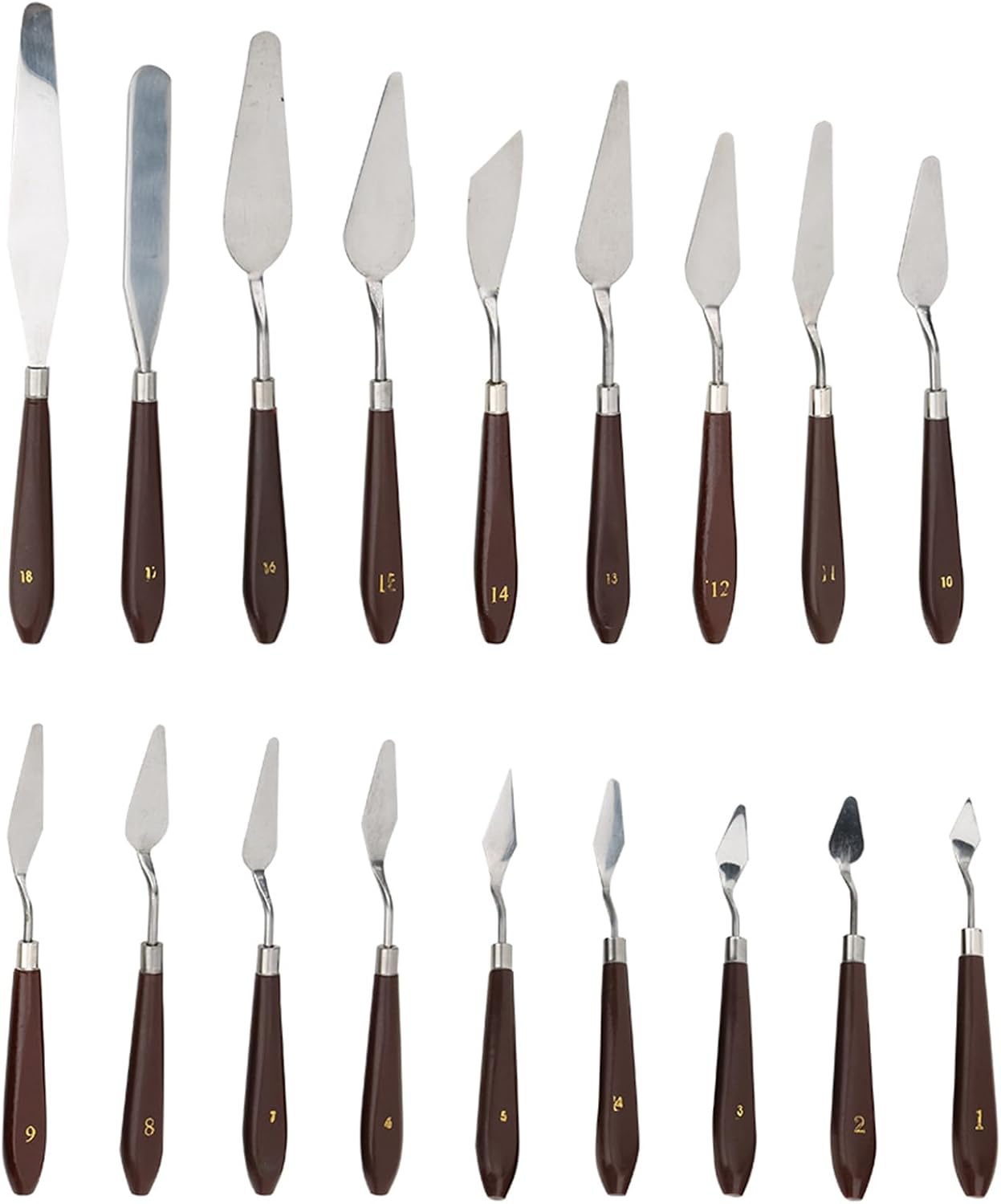Scraper KnifePainting ScraperS 18Pcs Paint Scraper Exquisite Plastic Handle Oil Painting Tool Art Supplies Whether Your Elevate Knife to of Styles Explo Specifically Designed (18pcs)