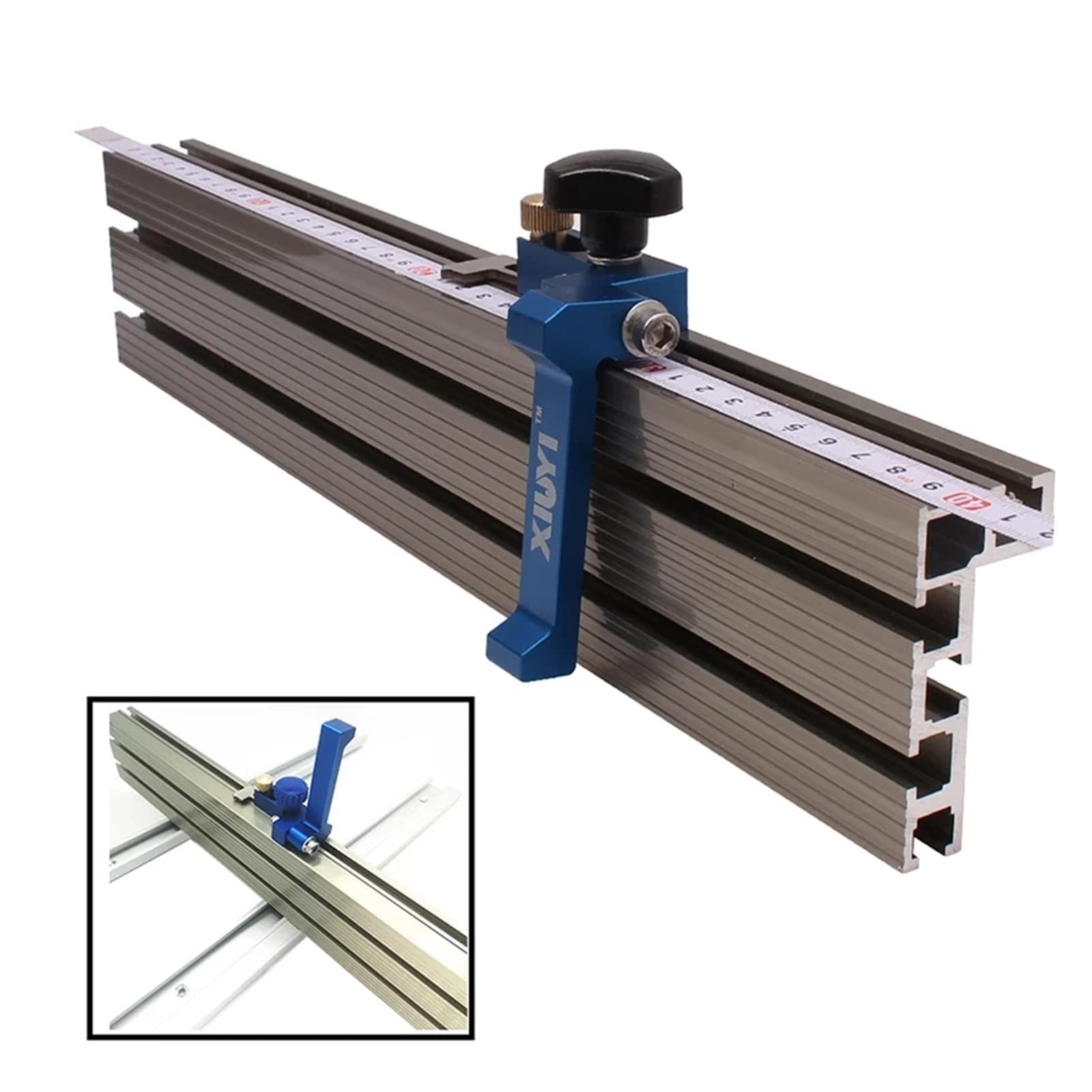 Aluminum Miter Gauge 600mm/800mm Aluminium Profile Fence 75mm Height ...