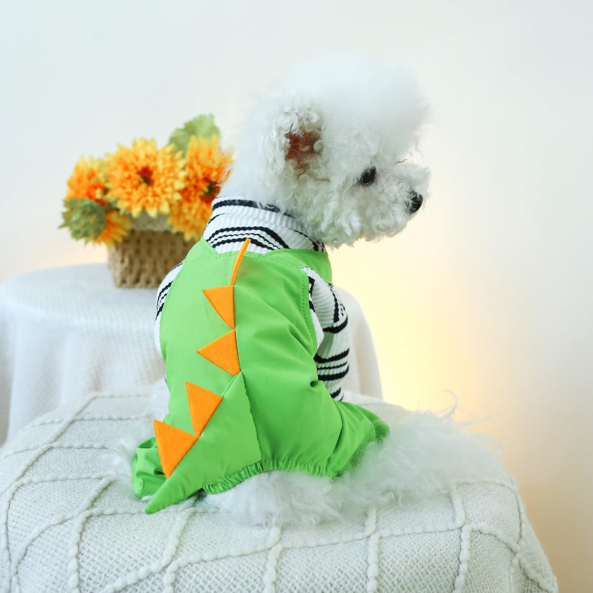 Dog Winter Clothes Pet Stylish Overalls for Small Medium Dogs Cute Puppy Jumpsuit Classic Small Dogs Boy Girl Clothes Comfortable Breathable Dog Bib