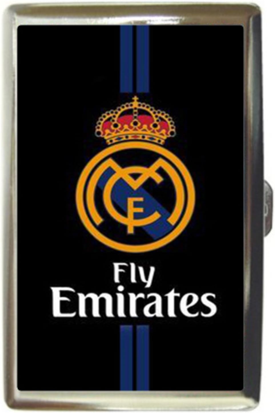 real madrid logo Stainless Steel Business Card Name Holder Case