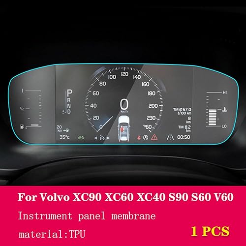 Miniatura 2 de JCAKES Panel de instrumentos de membrana LCD para coche, película protectora de TPU, velocímetro antiarañazos, para Volvo XC40 V90 S90 S60 2021-2023