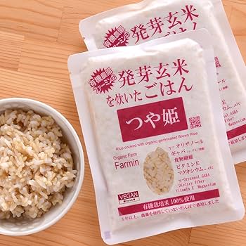 Genmaiさん Amazon | 有機農園ファーミン つや姫 発芽玄米を炊いたごはん