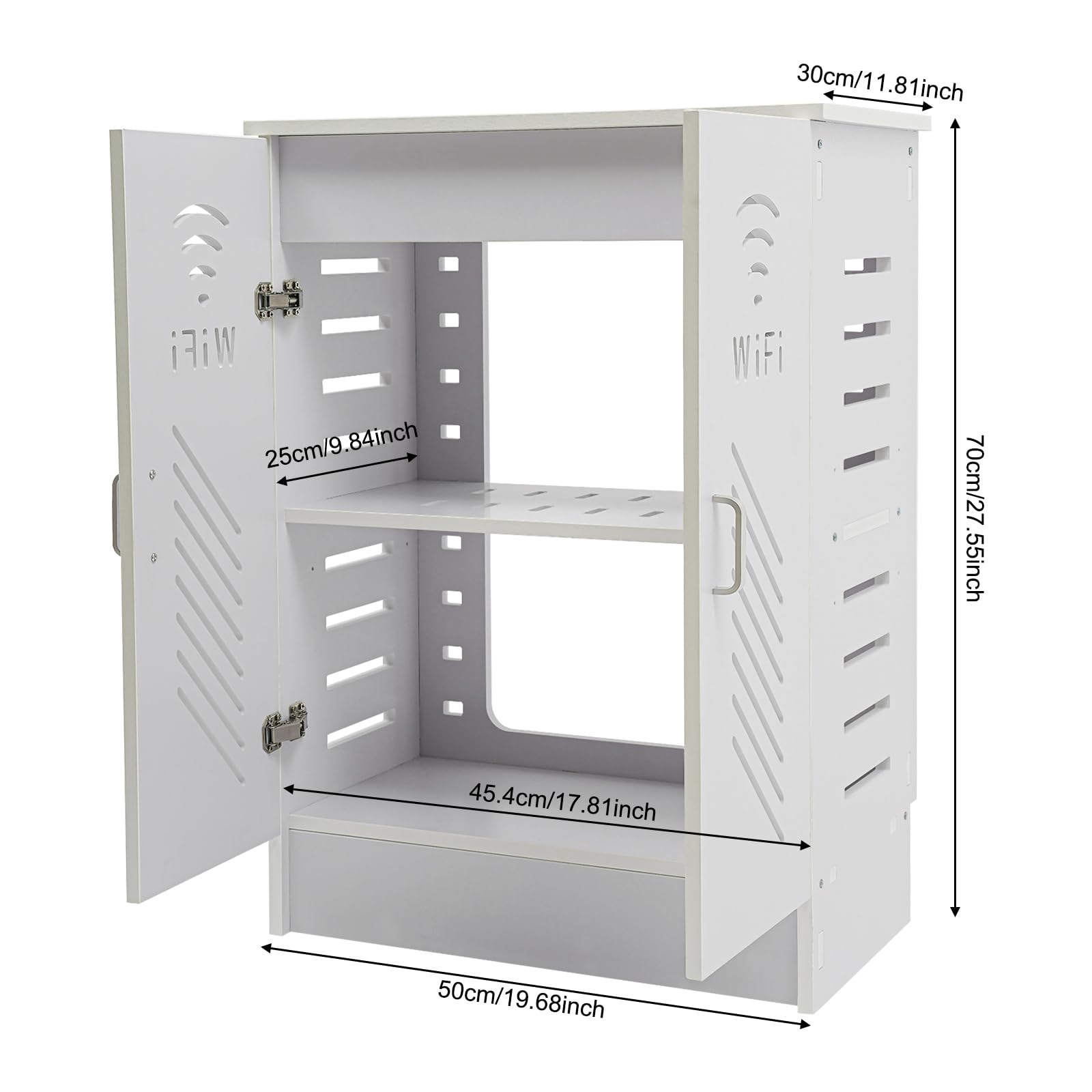 WLAN Router Aufbewahrungsschrank, Router Regal für Schlafzimmer