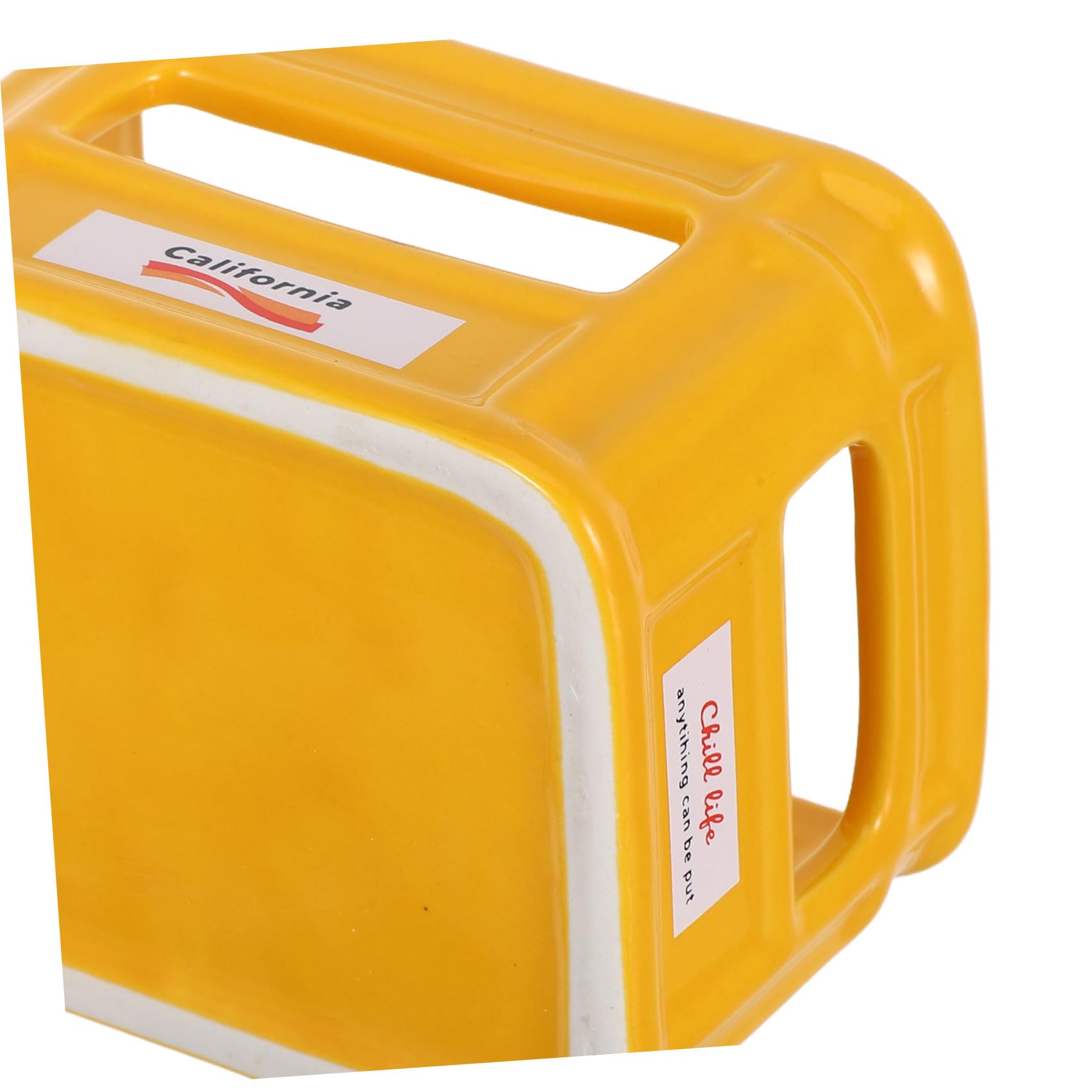 GALPADA Vassoio di Frutta e Piatti per Snack in Ceramica 2 Pezzi Bianco e Giallo Resistenti e Creativi per Casa e Bar Adatti a Aperitivi e Merende Riutilizzabile