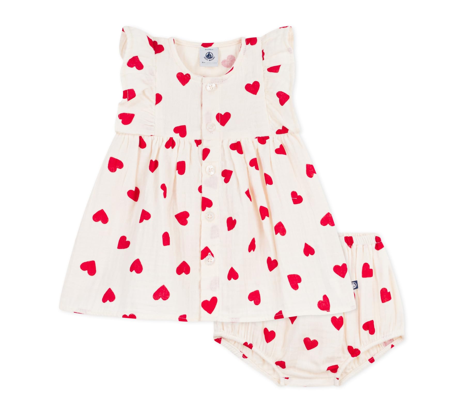 Petit Bateau A0f18 Abbigliamento Giorno Bimba 0-24 (Pacco da 1)